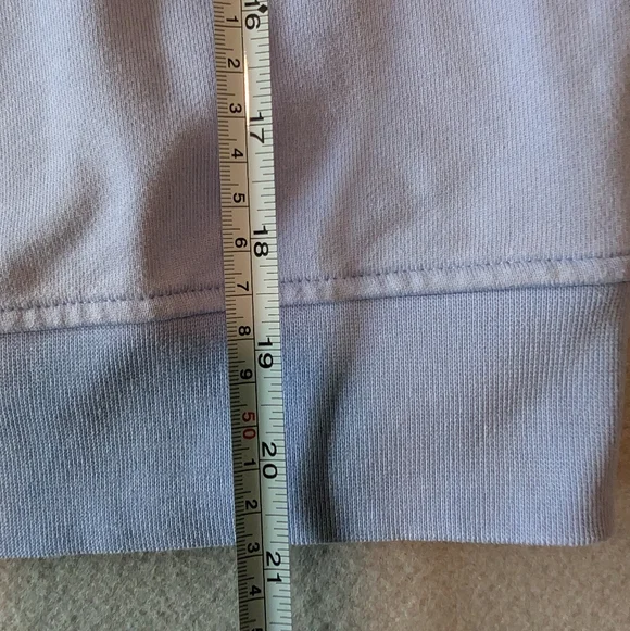 Alexander McQueen McQ Womens Cropped Hoodie Sweatshirt Light Blue Black Sz XS - Picture 8 of 13